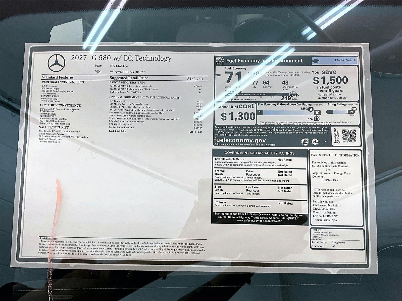New 2027 Mercedes-Benz G 580 e image 17