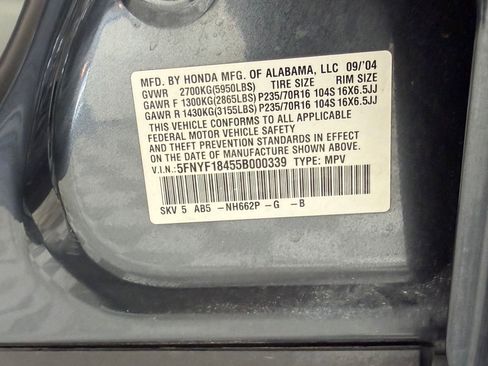 Used 2005 Honda Pilot EX image 17