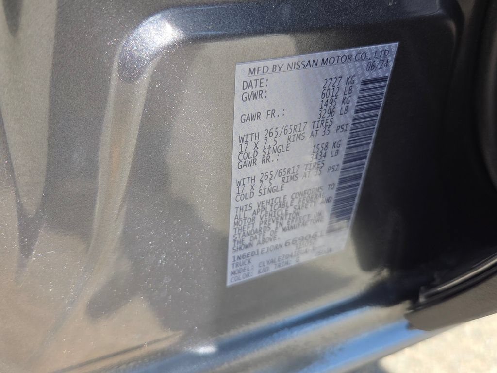 Certified 2024 Nissan Frontier SL w/ Technology Package RWD image 5