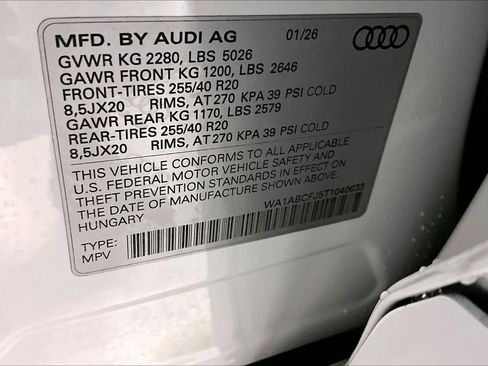 New 2026 Audi Q3 quattro 2.0T image 17