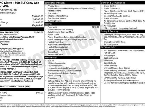 Used 2021 GMC Sierra 1500 SLT w/ SLT Premium Package AWD/4WD image 6