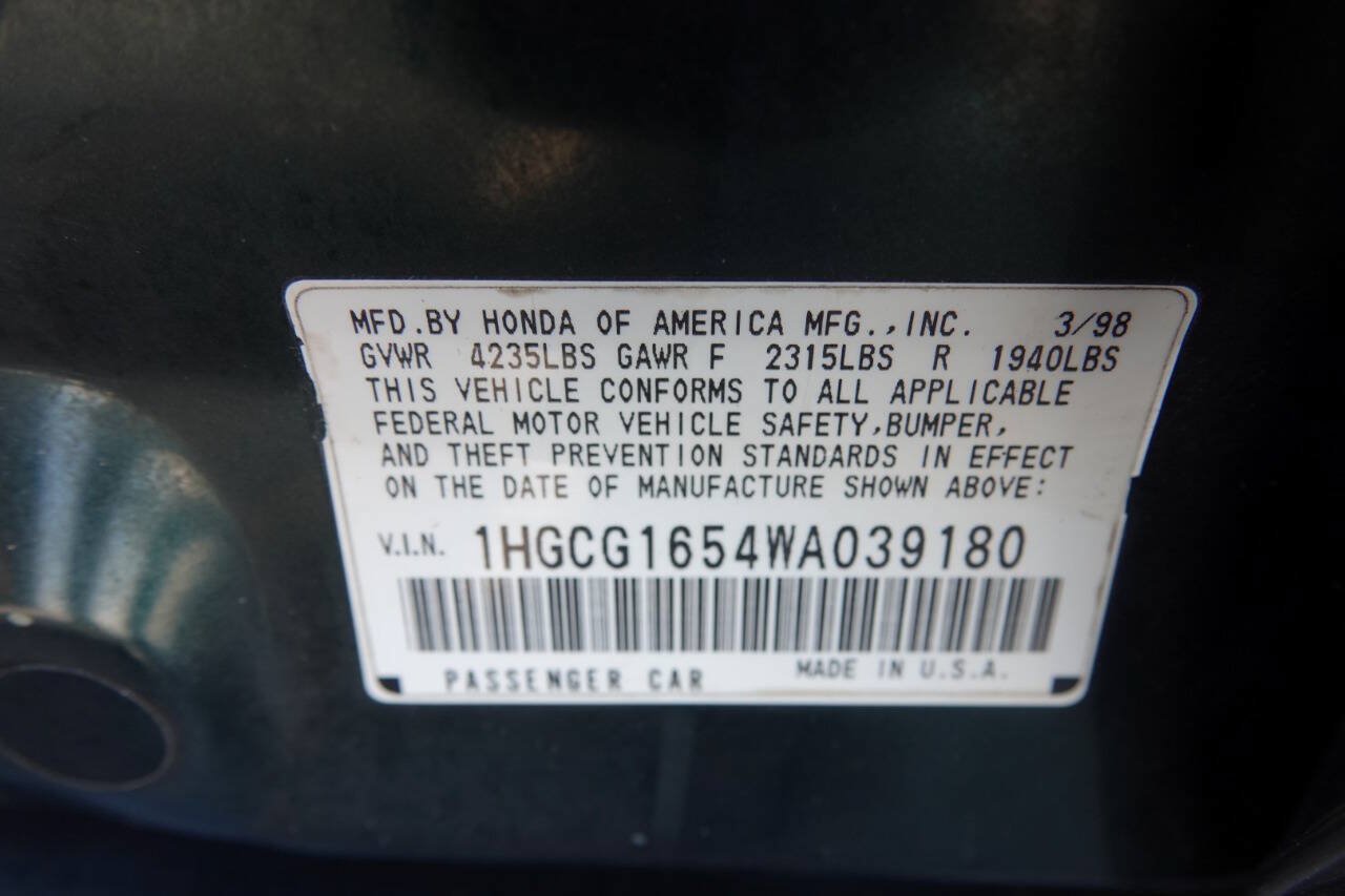 Used 1998 Honda Accord EX image 99