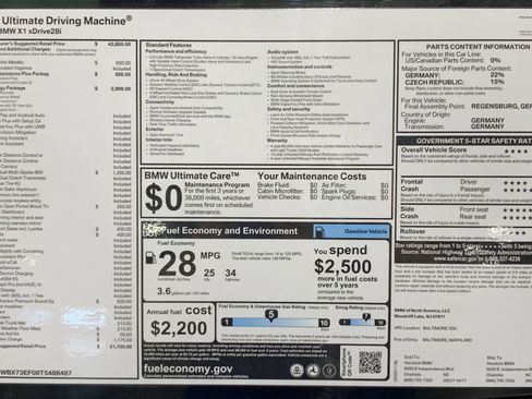 Used 2026 BMW X1 xDrive28i w/ Technology Package AWD/4WD image 31