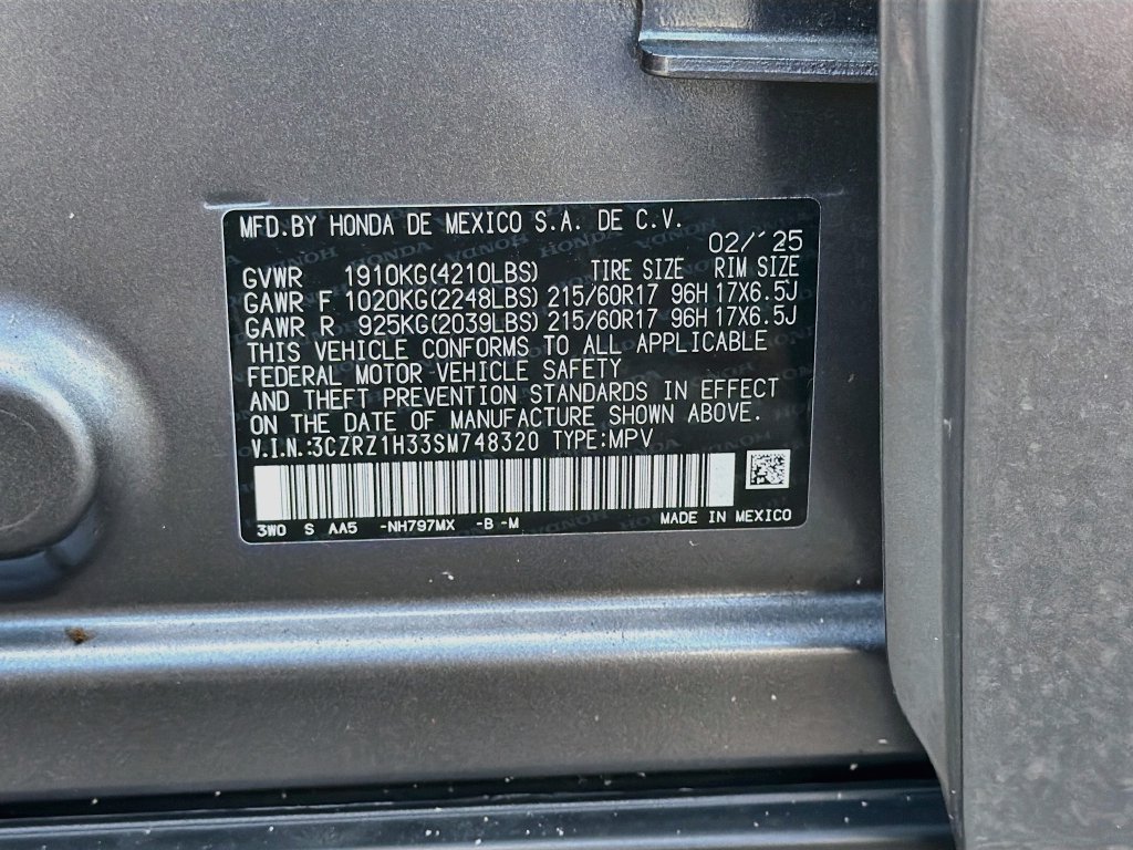 Certified 2025 Honda HR-V LX image 36