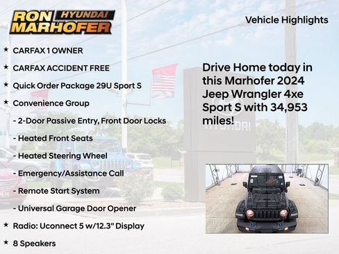 Used 2024 Jeep Wrangler Unlimited w/ Convenience Group AWD/4WD image 9