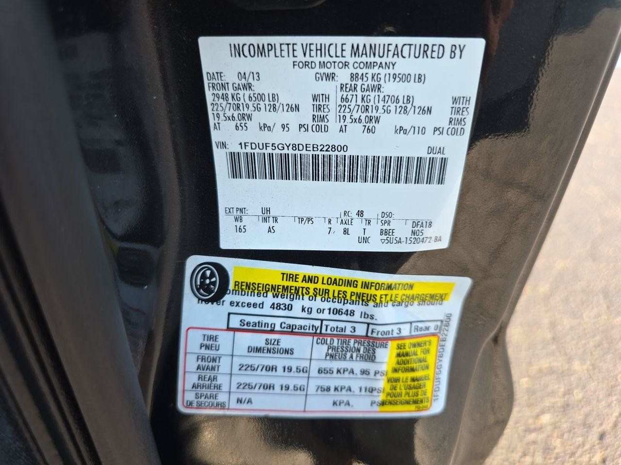 Used 2013 Ford F550 Luxury w/ Payload Upgrade Pkg RWD image 27