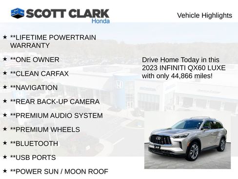 Used 2023 INFINITI QX60 Luxe w/ Performance Audio Package AWD/4WD image 12