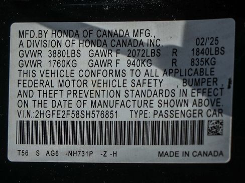 Used 2025 Honda Civic Sport image 32