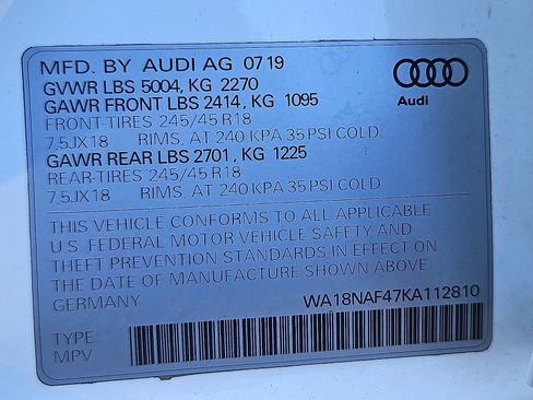 Used 2019 Audi A4 2.0T allroad Premium Plus w/ Premium Plus Package image 32