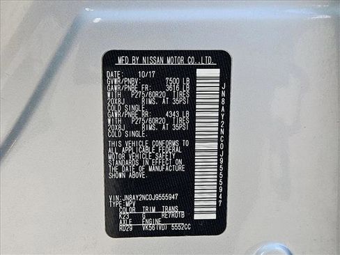 Used 2018 Nissan Armada SL w/ Moonroof Package image 24