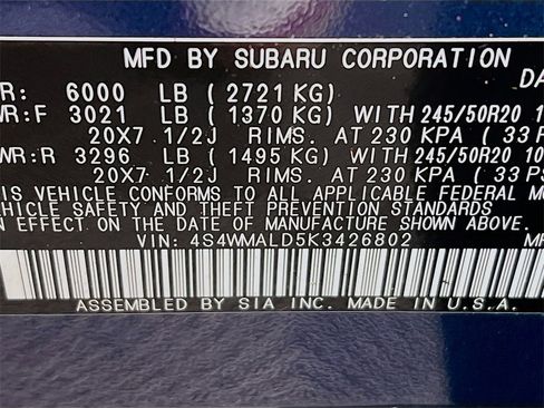 Used 2019 Subaru Ascent Limited image 39