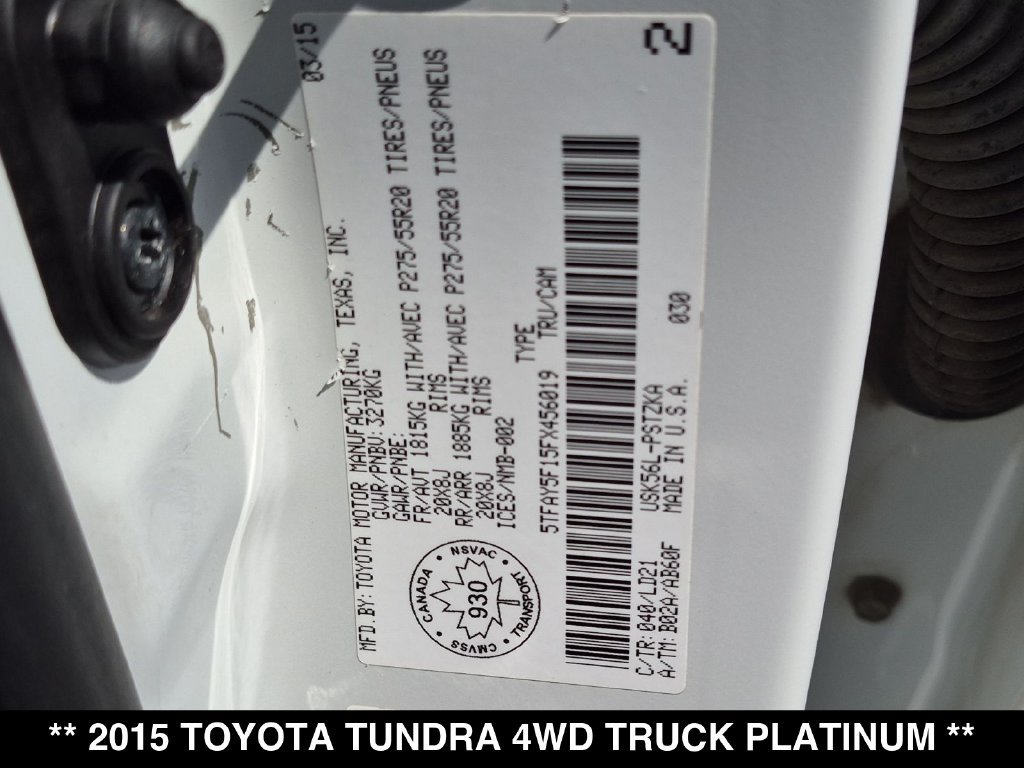 Used 2015 Toyota Tundra 1794 Edition AWD/4WD image 29