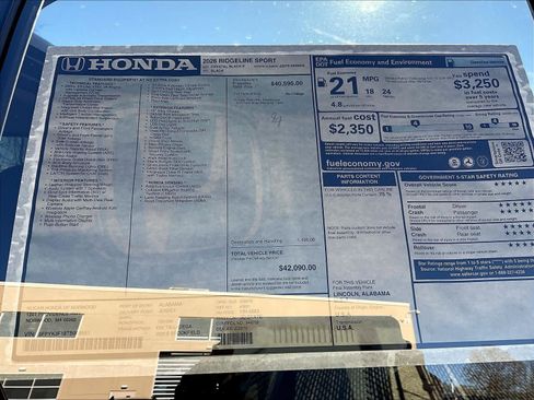 New 2026 Honda Ridgeline Sport image 18