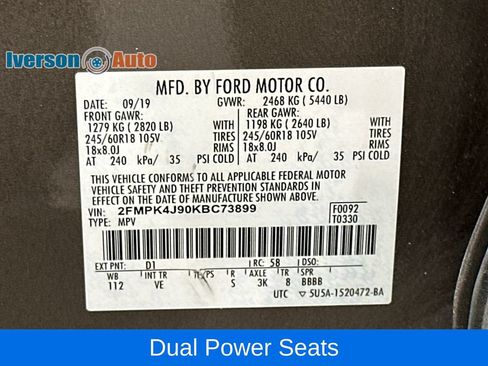 Used 2019 Ford Edge SEL w/ Equipment Group 201A AWD/4WD image 14