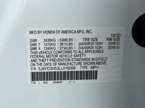 Used 2020 Acura MDX FWD w/ Technology Package image 45