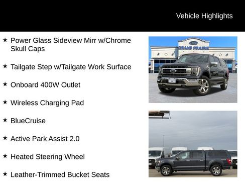 Certified 2022 Ford F150 Lariat w/ Equipment Group 502A High image 8