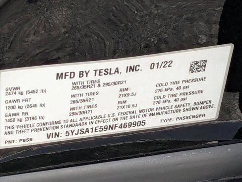 Used 2022 Tesla Model S AWD/4WD image 24
