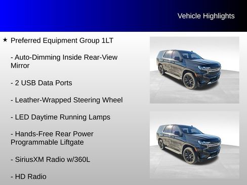 Used 2021 Chevrolet Tahoe LT w/ Rear Media and Nav Package image 16