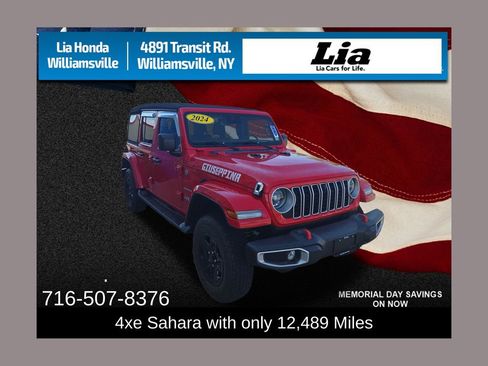Used 2024 Jeep Wrangler Unlimited Sahara w/ Technology Group AWD/4WD image 1