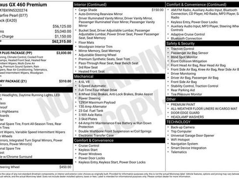 Used 2022 Lexus GX 460 Premium w/ Premium Plus Package image 41
