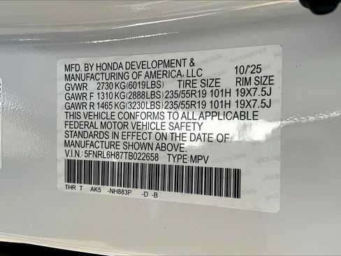 Used 2026 Honda Odyssey Touring image 14