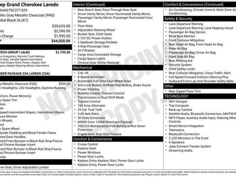 Used 2025 Jeep Grand Cherokee Laredo w/ Luxury Tech Group I AWD/4WD image 16