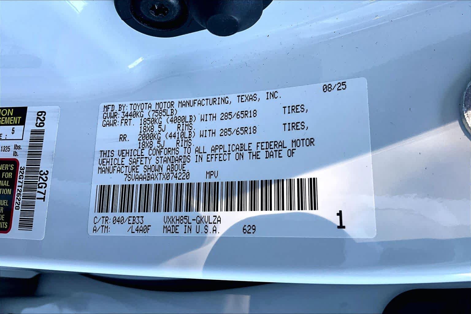 Certified 2026 Toyota Sequoia TRD Pro AWD/4WD image 33