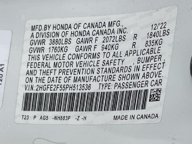 Certified 2023 Honda Civic Sport image 29