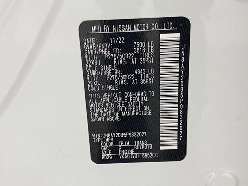 Used 2023 Nissan Armada Platinum w/ Captain's Chairs Package image 22