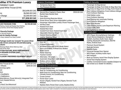 Used 2022 Cadillac XT6 Premium Luxury w/ Technology Package AWD/4WD image 29