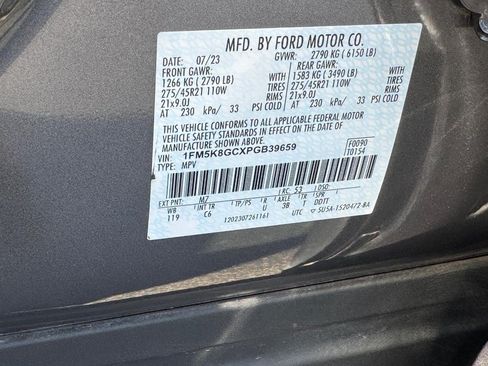 Used 2023 Ford Explorer ST w/ Equipment Group 401A AWD/4WD image 27
