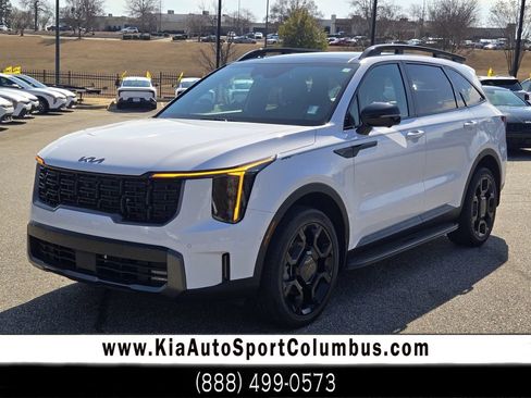 Certified 2025 Kia Sorento SX Prestige w/ Olive Brown Leather Package image 1