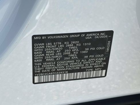 New 2026 Volkswagen Atlas Cross Sport SEL AWD/4WD image 16