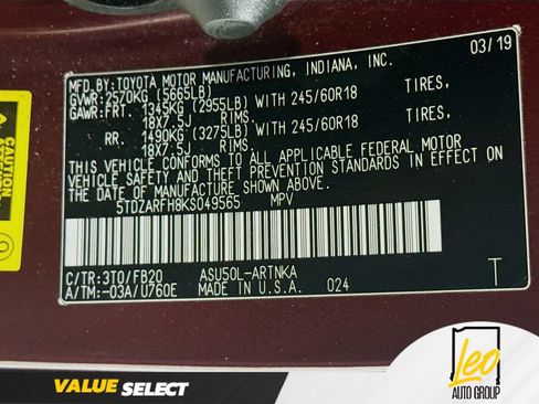 Used 2019 Toyota Highlander LE FWD image 33
