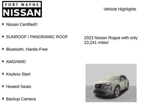 Certified 2023 Nissan Rogue SL AWD/4WD image 8