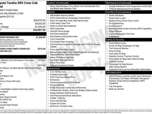 Used 2017 Toyota Tundra SR5 w/ SR5 Upgrade Package AWD/4WD image 8