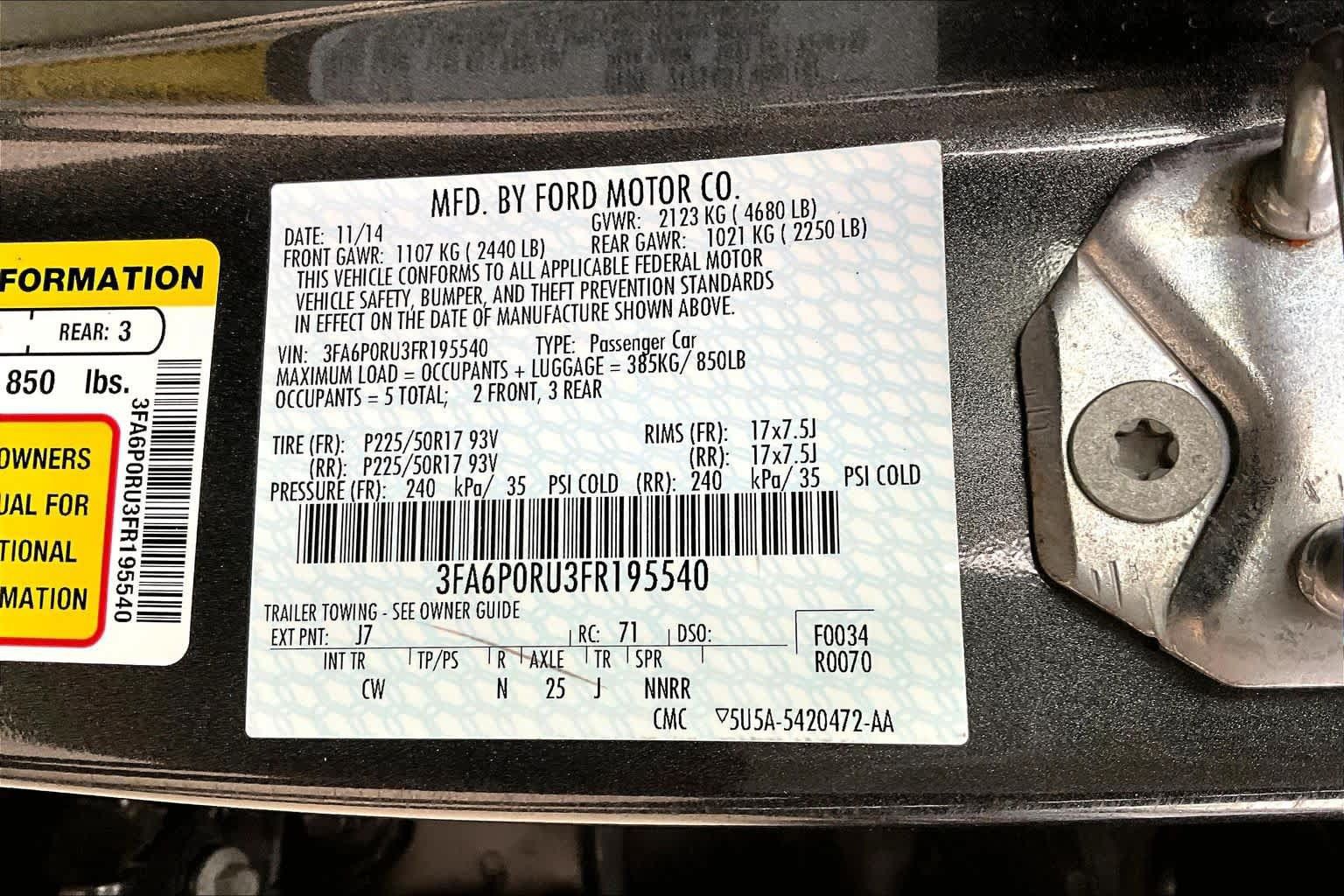 Used 2015 Ford Fusion Titanium FWD image 34