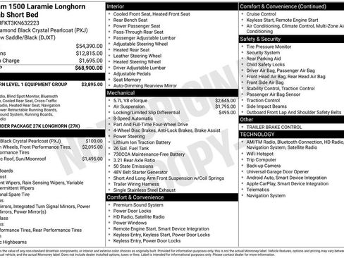 Used 2019 RAM 1500 Limited AWD/4WD image 7