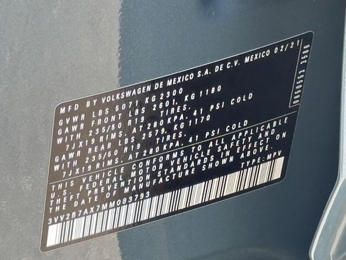 Certified 2021 Volkswagen Tiguan SEL AWD/4WD image 39