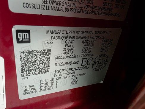 Used 2022 Chevrolet Silverado 1500 Custom Trail Boss w/ Safety Confidence Package image 38