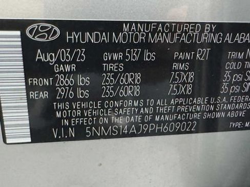 Used 2023 Hyundai Santa Fe SE w/ Cargo Package FWD image 36
