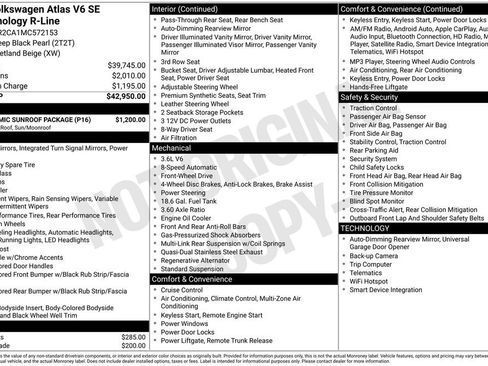 Used 2021 Volkswagen Atlas SE w/ Panoramic Sunroof Package image 5