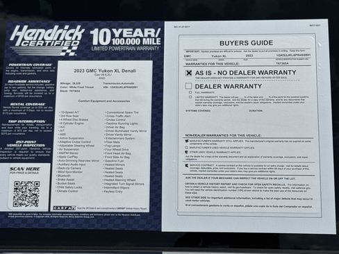 Used 2023 GMC Yukon XL Denali w/ Max Trailering Package AWD/4WD image 44