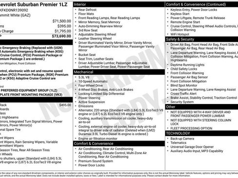 Used 2022 Chevrolet Suburban Premier AWD/4WD image 3