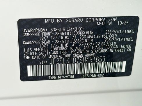 New 2025 Subaru Forester Touring image 43