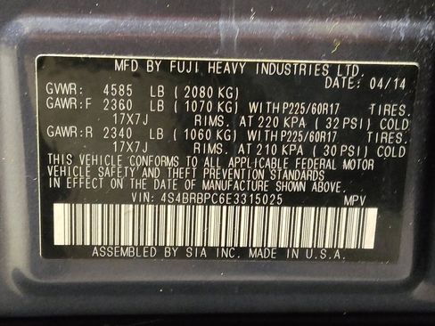 Used 2014 Subaru Outback 2.5i Limited image 33