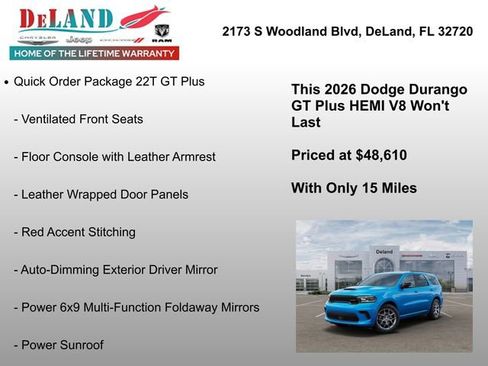 New 2026 Dodge Durango GT image 6