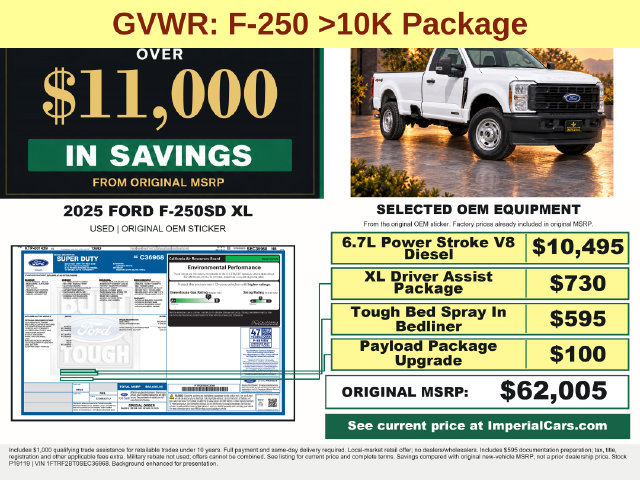 Used 2025 Ford F250 XL w/ XL Driver Assist Package AWD/4WD image 4