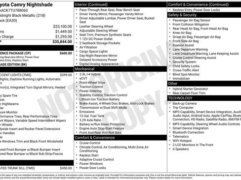New 2026 Toyota Camry Hybrid w/ Convenience Package FWD image 16