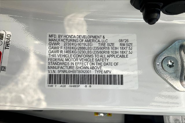 New 2026 Honda Odyssey EX-L image 8